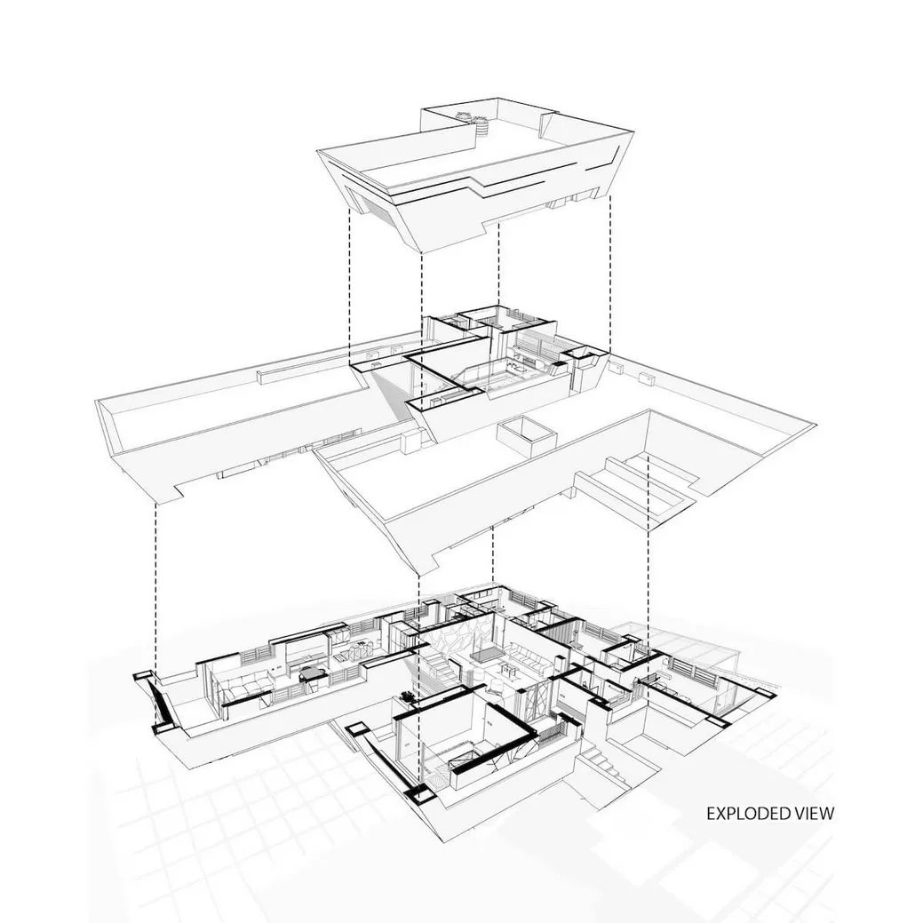 印度未来主义悬臂屋丨S Squared Architects-12