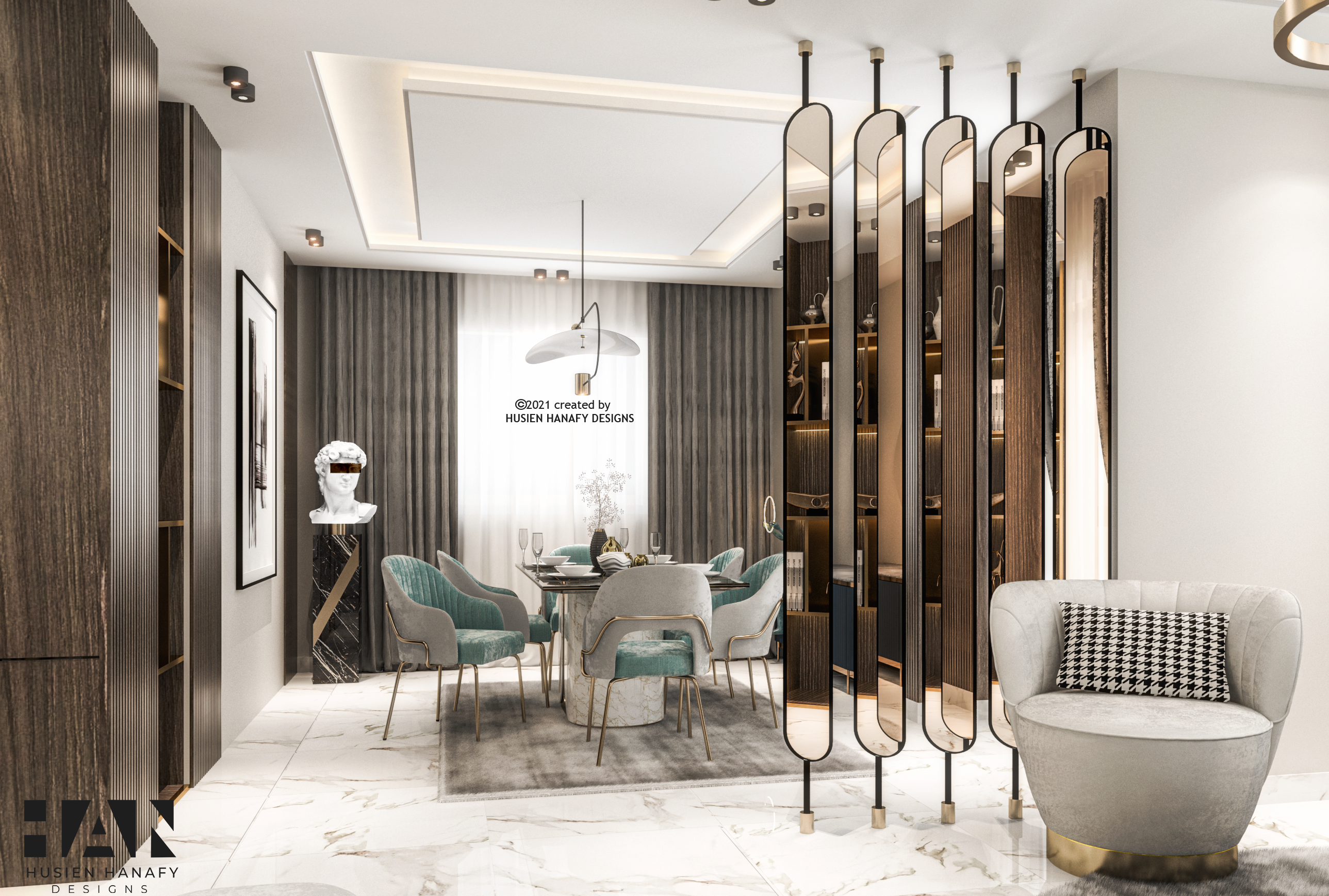 现代豪华家居接待区设计丨埃及开罗-6