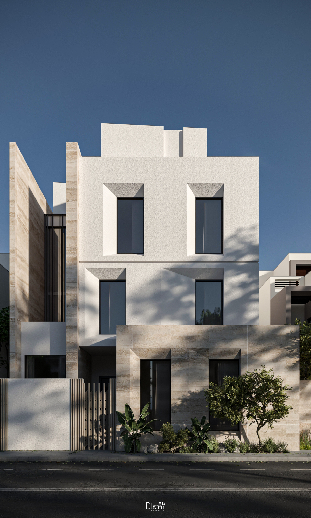 住宅建筑立面丨@clay studio-9
