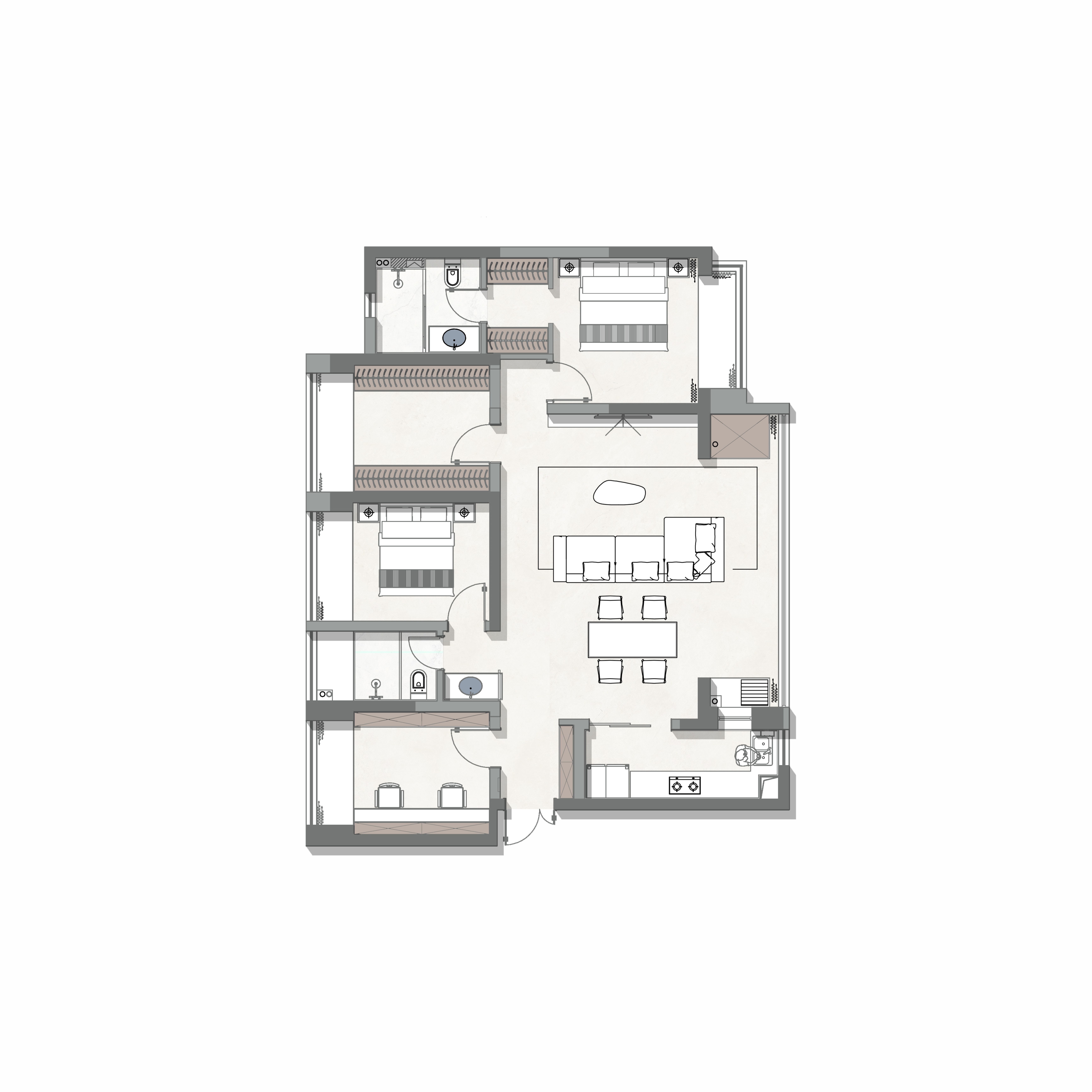 月白 · 简约定义,大胆碰撞丨宏福樘-4