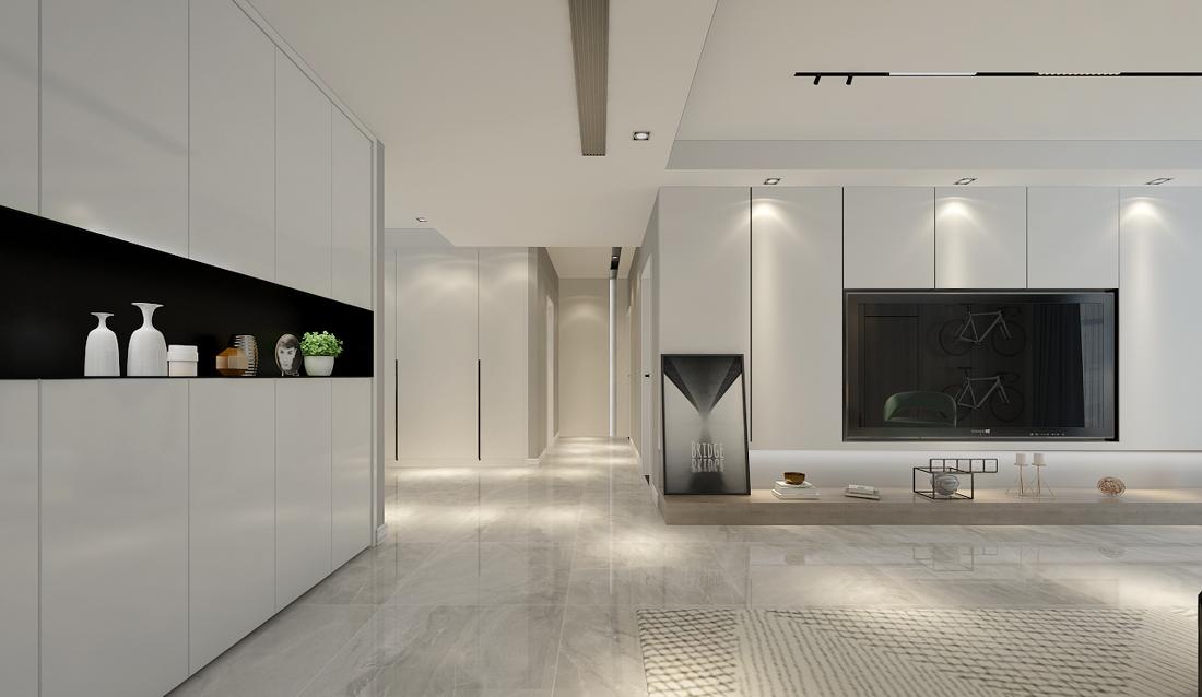 恒盛豪庭 130㎡极简轻辅设计-0