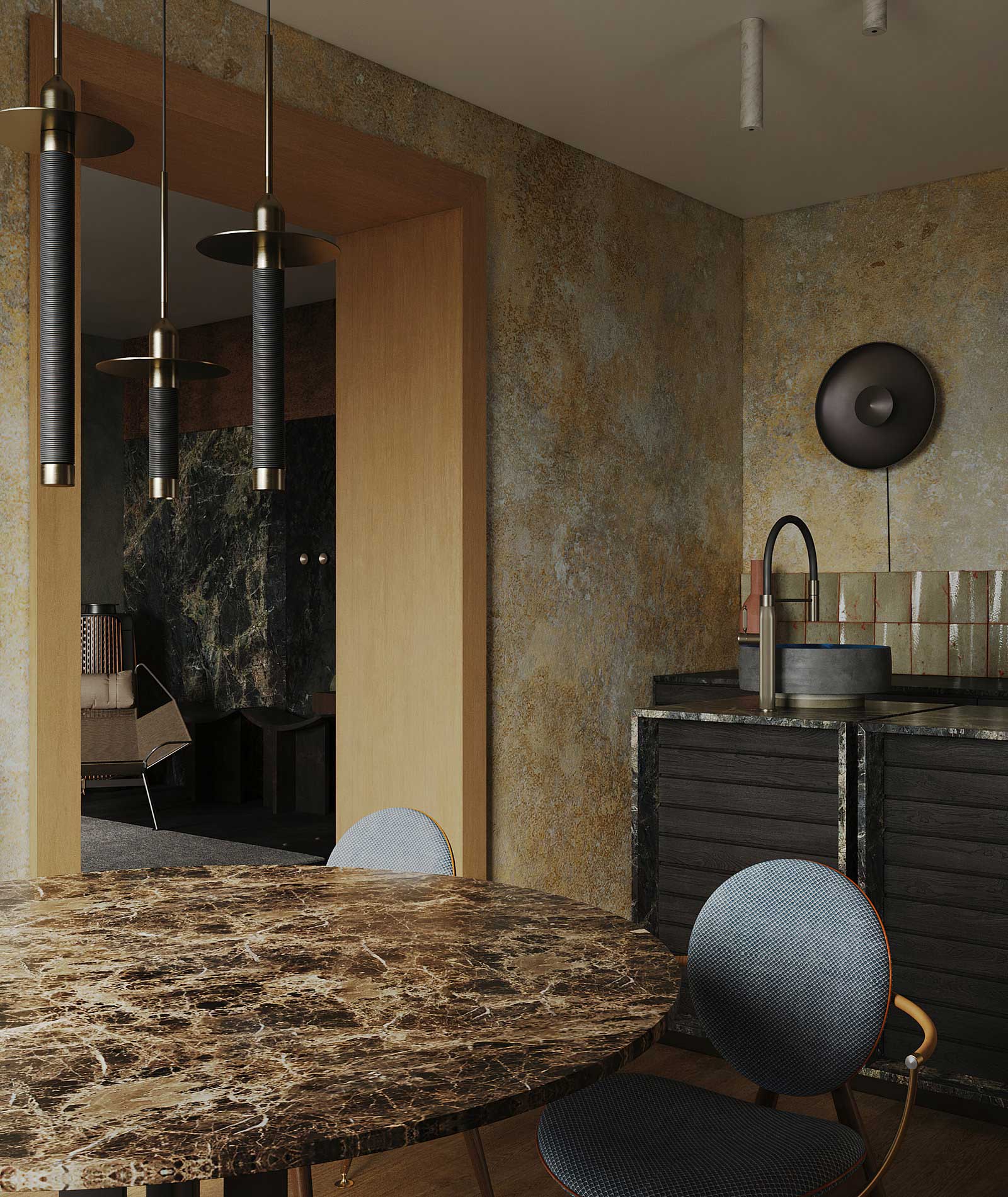 马德里公寓室内设计丨西班牙马德里丨Puntofilipino-6