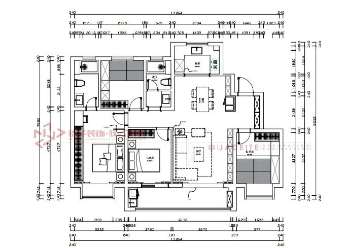 苏河鹭鸣135m²现代简约之家-31