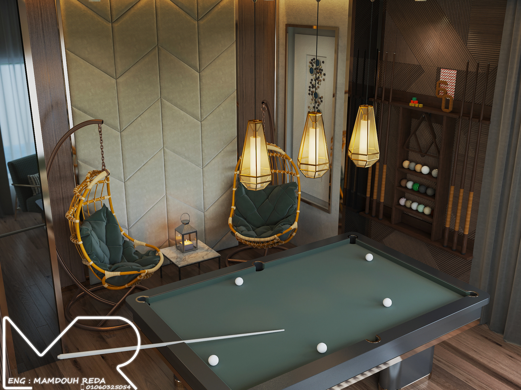 娱乐室设计丨沙特阿拉伯-14