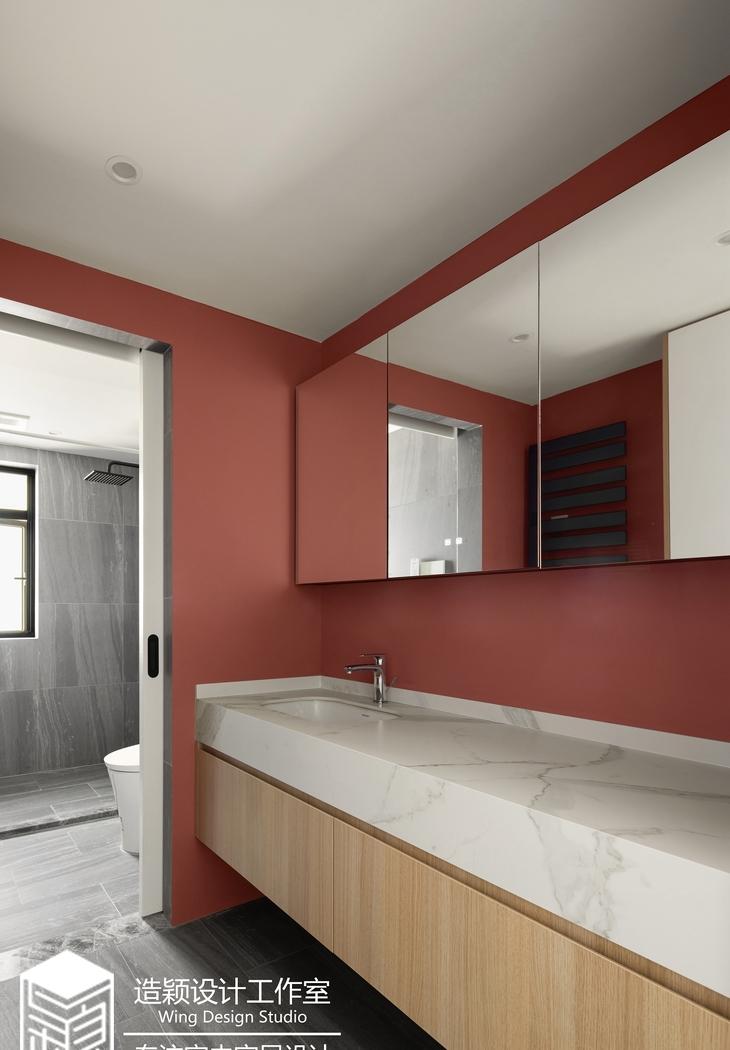 现代简约暖色调住宅设计-15