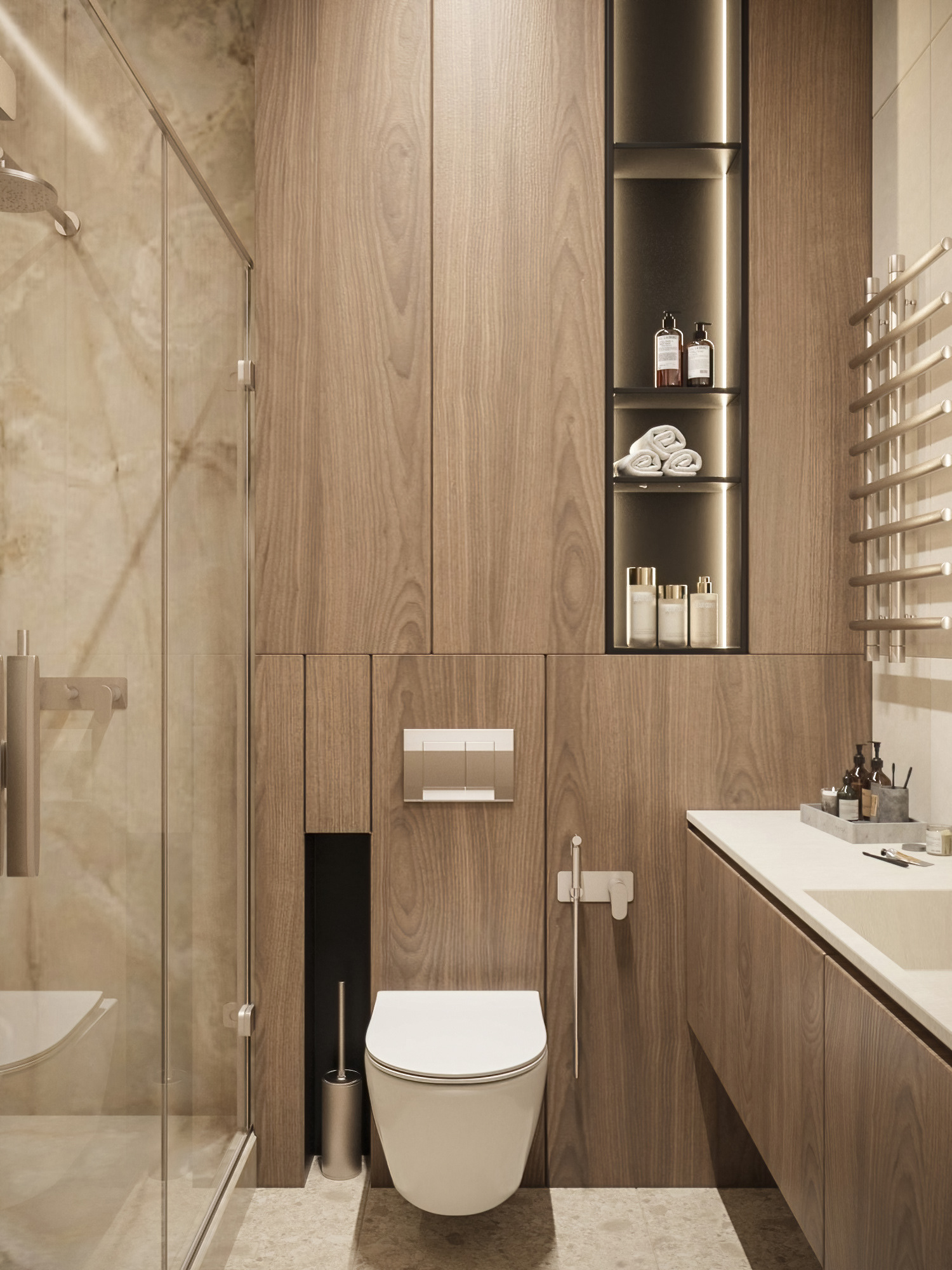 Квартира для девушки в стиле Джапанди-23