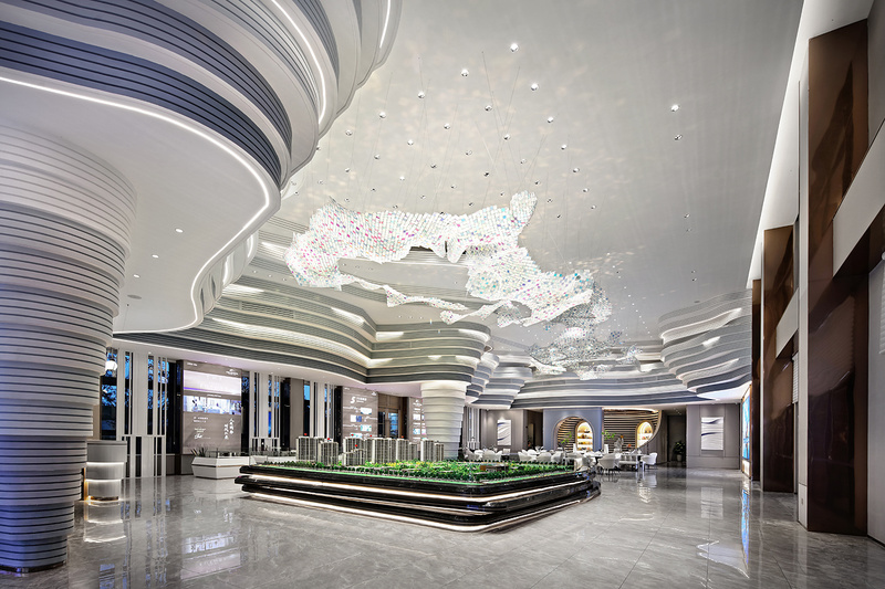 马鞍山中梁时代江来售楼处——自然意象与现代艺术的完美融合-5