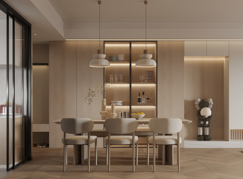 贵阳138平米现代中式家居设计-13