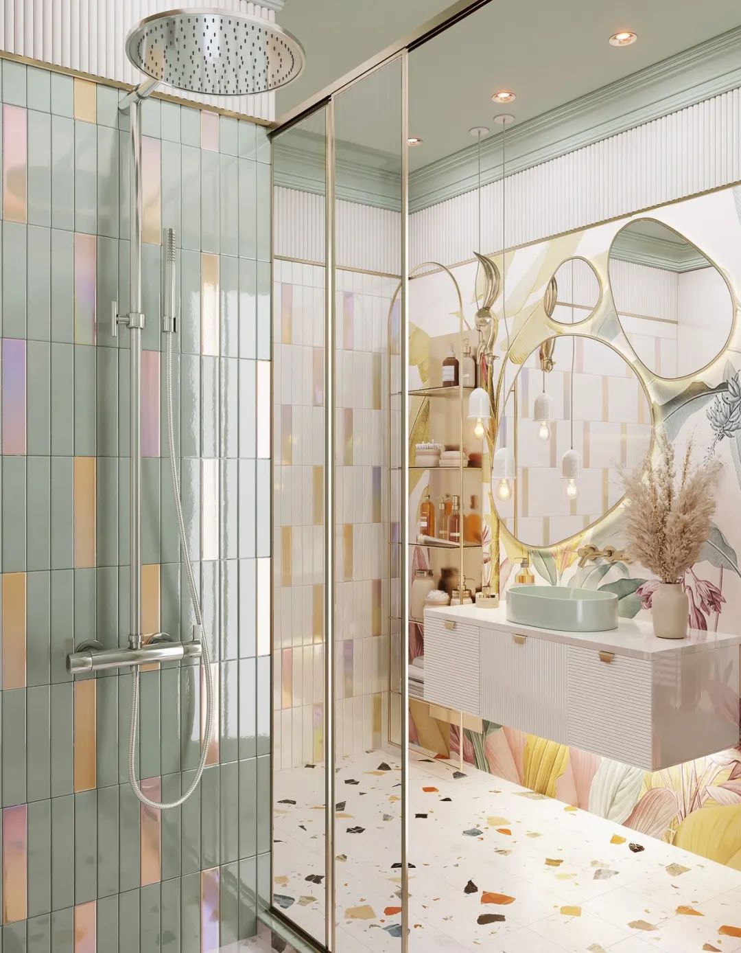 新式奢华室内风格设计,现代轻奢风格设计-50