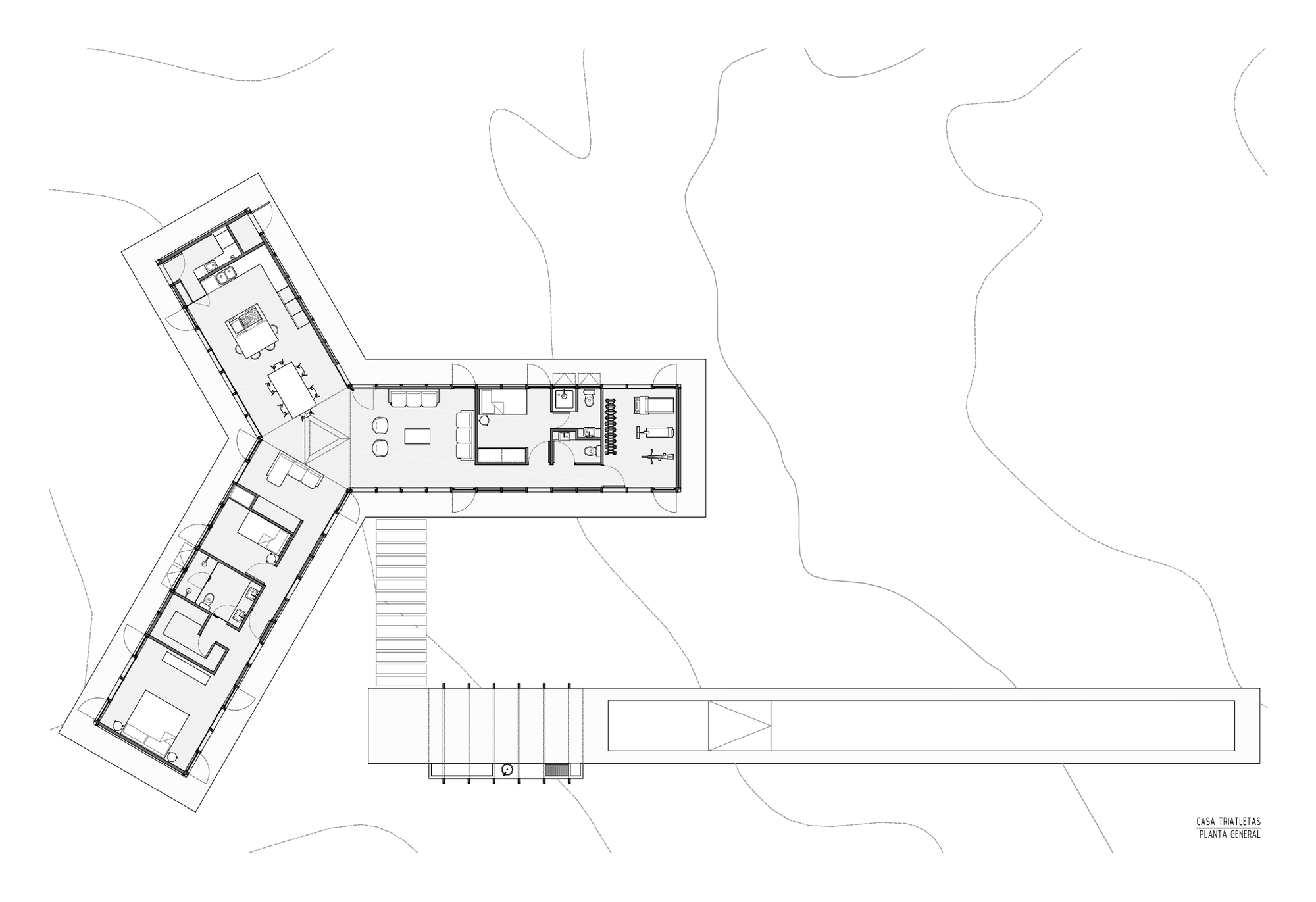 铁人三项运动员之家丨智利圣地亚哥丨Mas & Fernandez Arquitectos-12