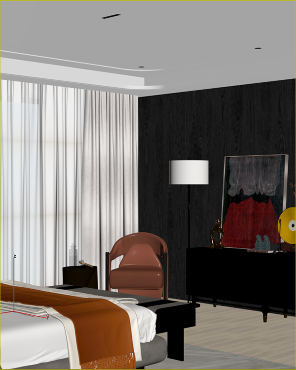 3dsmax Premium Bedroom Model-19