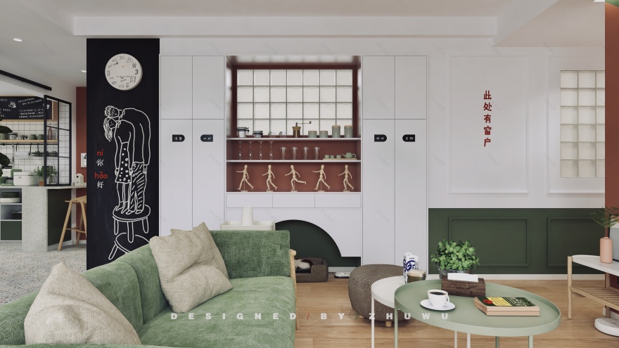 98㎡北欧复古混搭家装 | 低成本个性体验-38