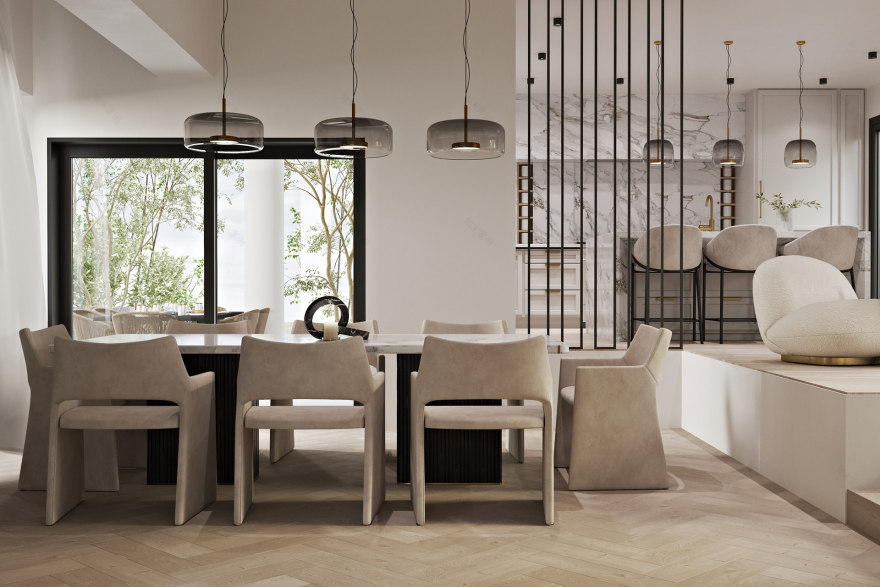 希腊现代经典房屋室内设计-23