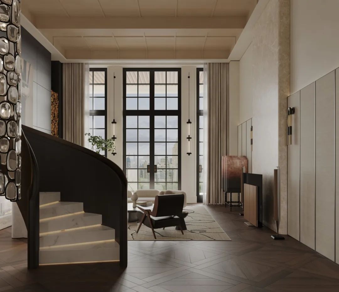 金迪世纪 500㎡复式设计丨HOMBLE 红柏设计-13