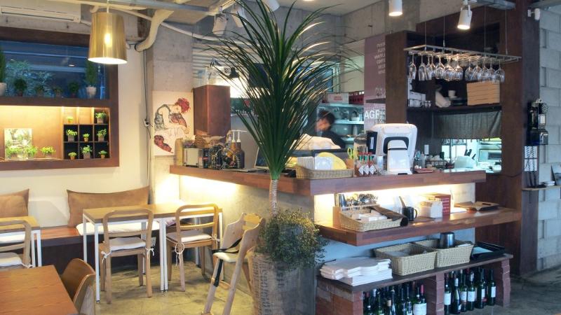 45 平迷你咖啡馆，韩式简约风空间设计-3