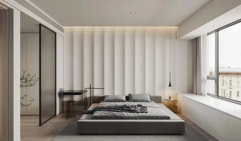 137㎡侘寂极简风住宅设计-17