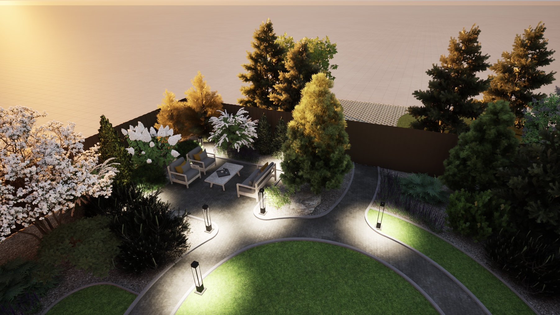 Ландшафтный дизайн 6 соток-4