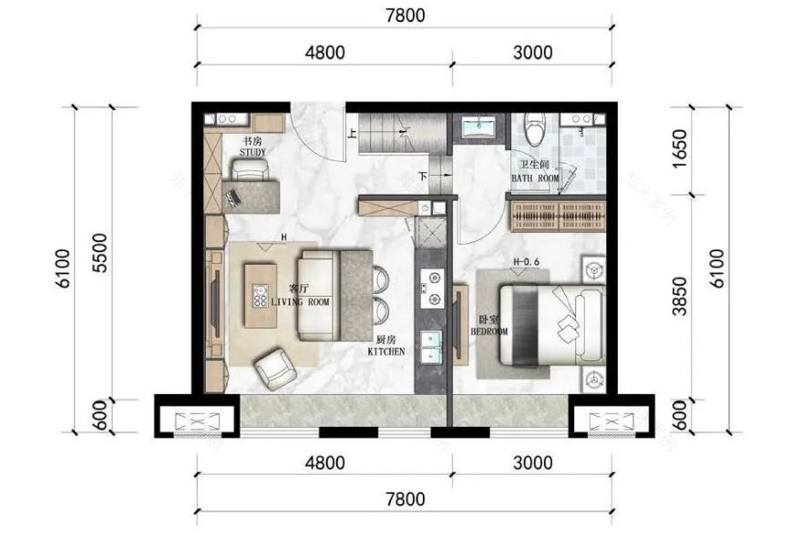 3.9 米层高下的“家”梦想-50