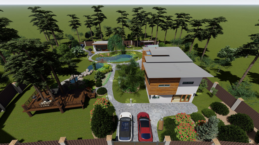 郊区房屋美化与绿化项目-14