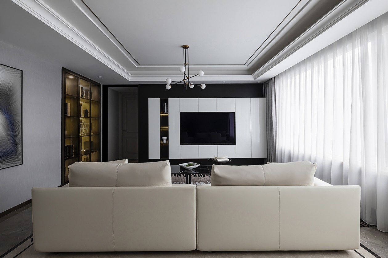 奥体精装修,颠覆空间感觉收纳隐形门呈现精致简约风-2