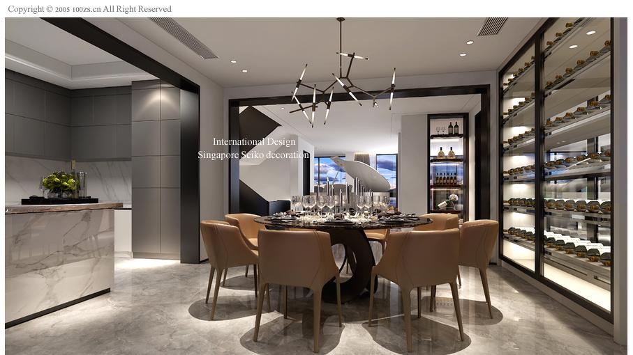 杭州观澜时代国际化风格室内设计-1