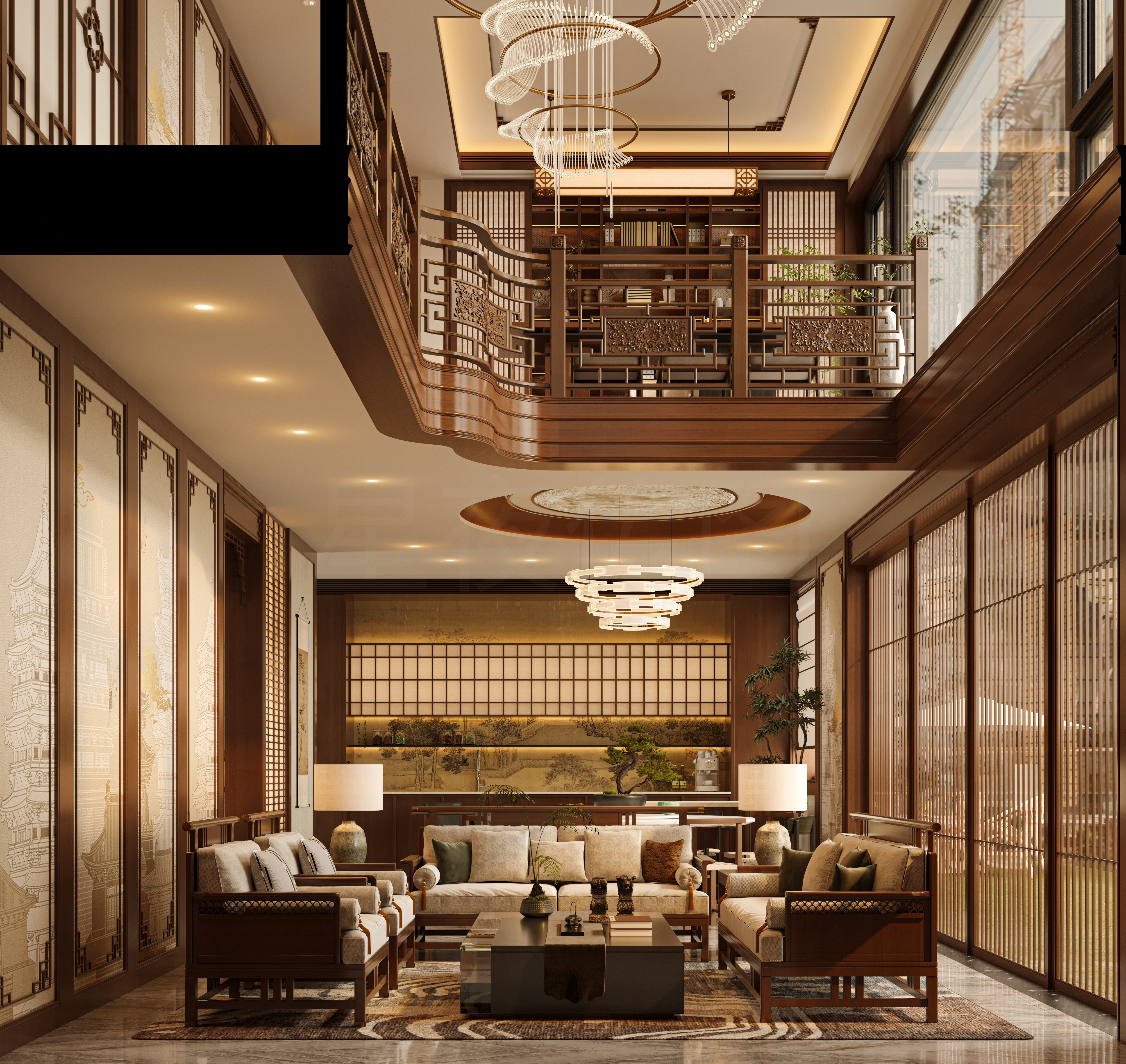 中式 家装效果图-1