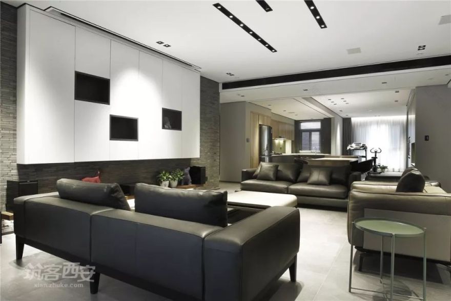 曲江新区现代简约家居,冯刚设计师打造温暖灰色空间-53
