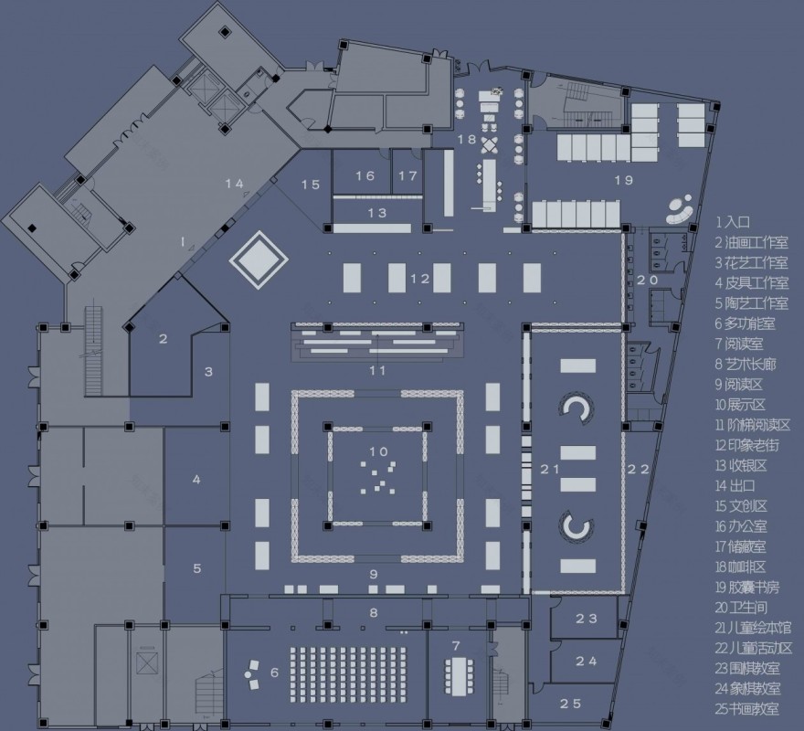 八角楼书店丨中国宿迁丨南京九又四分之三设计事务所-23