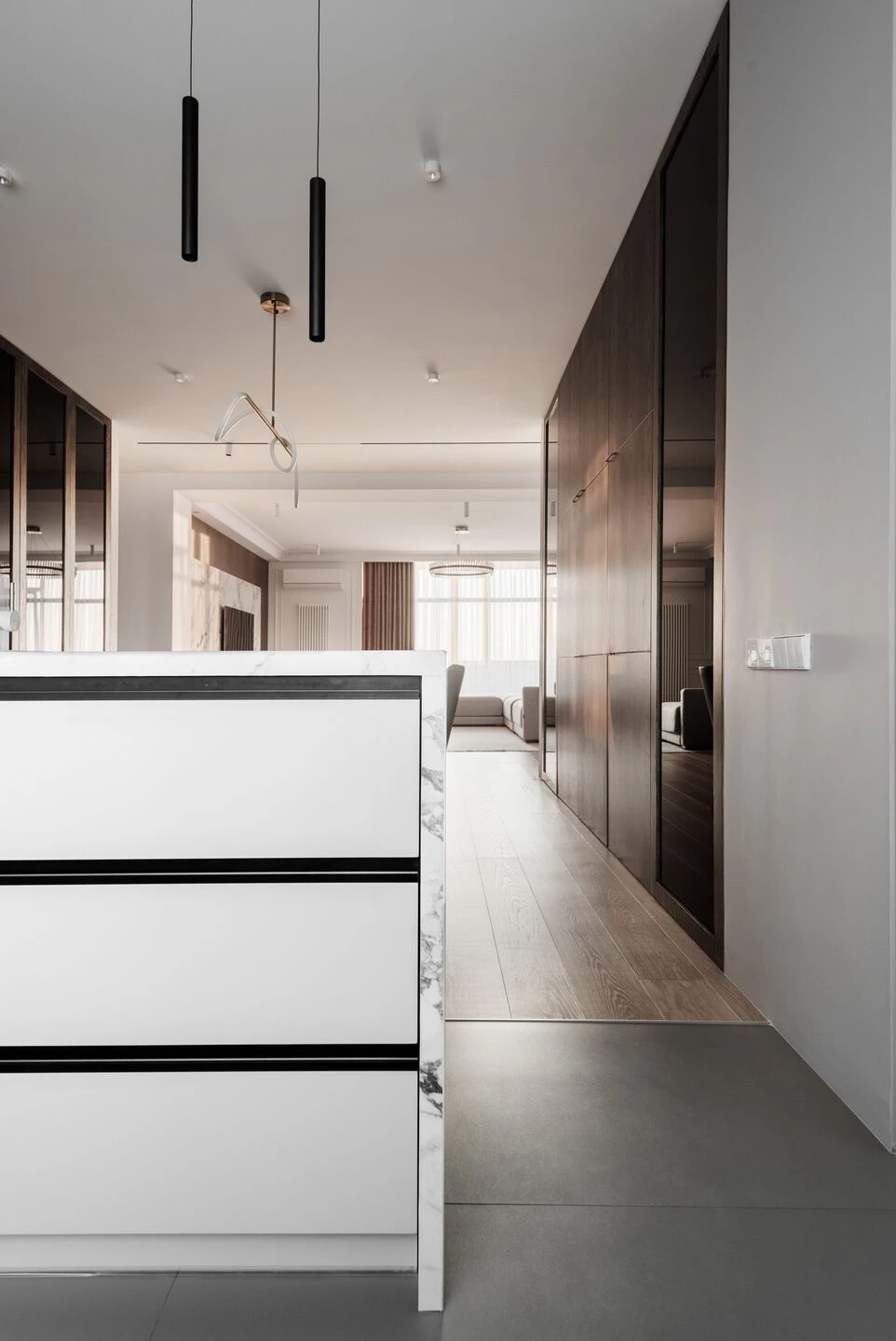 Philosophy of moderation neoclassical apartment-15