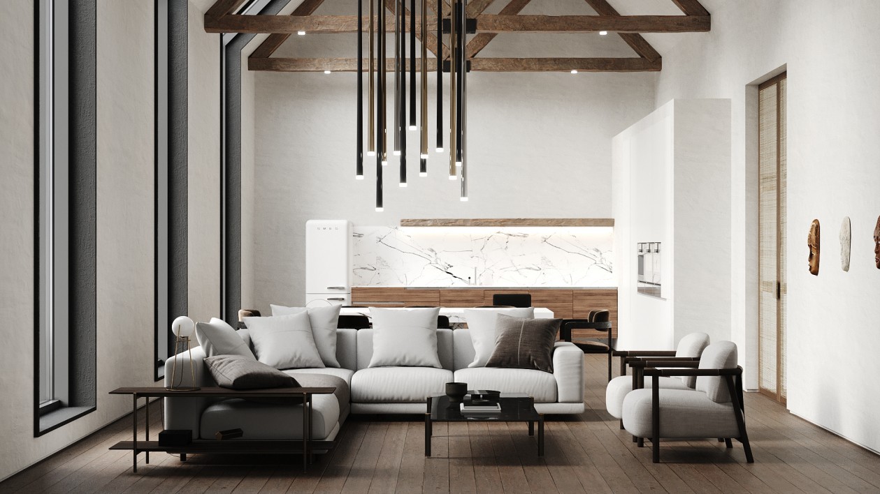 圣海伦娜别墅 原木+简洁白自然的材料之美-4