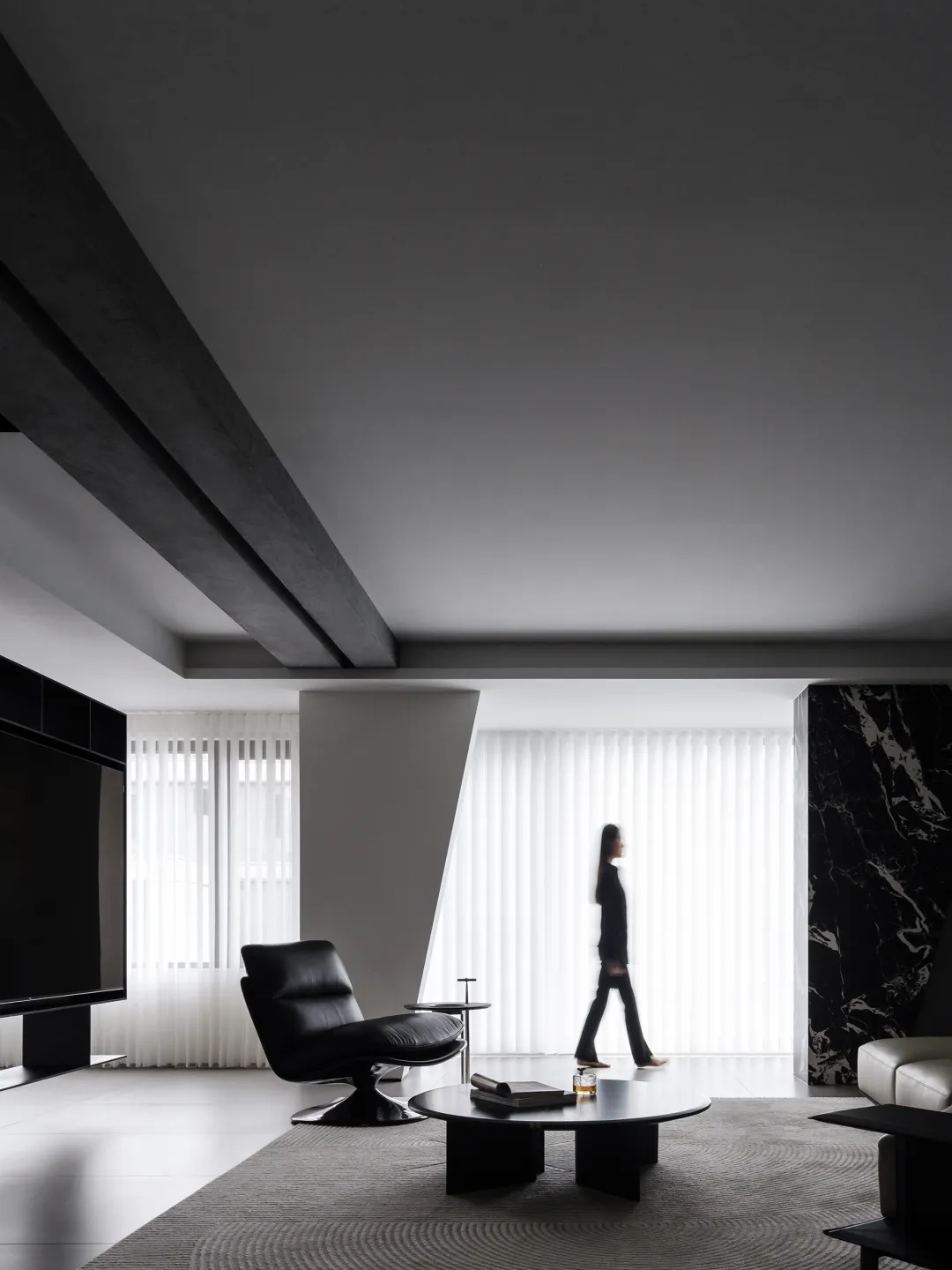 140㎡素墨写意，极致的黑白美学现场-48