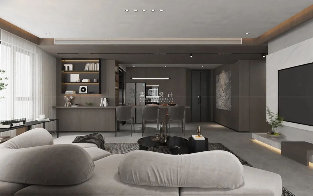 世园大公馆现代简约顶跃设计丨中国西安丨青马别墅设计-23