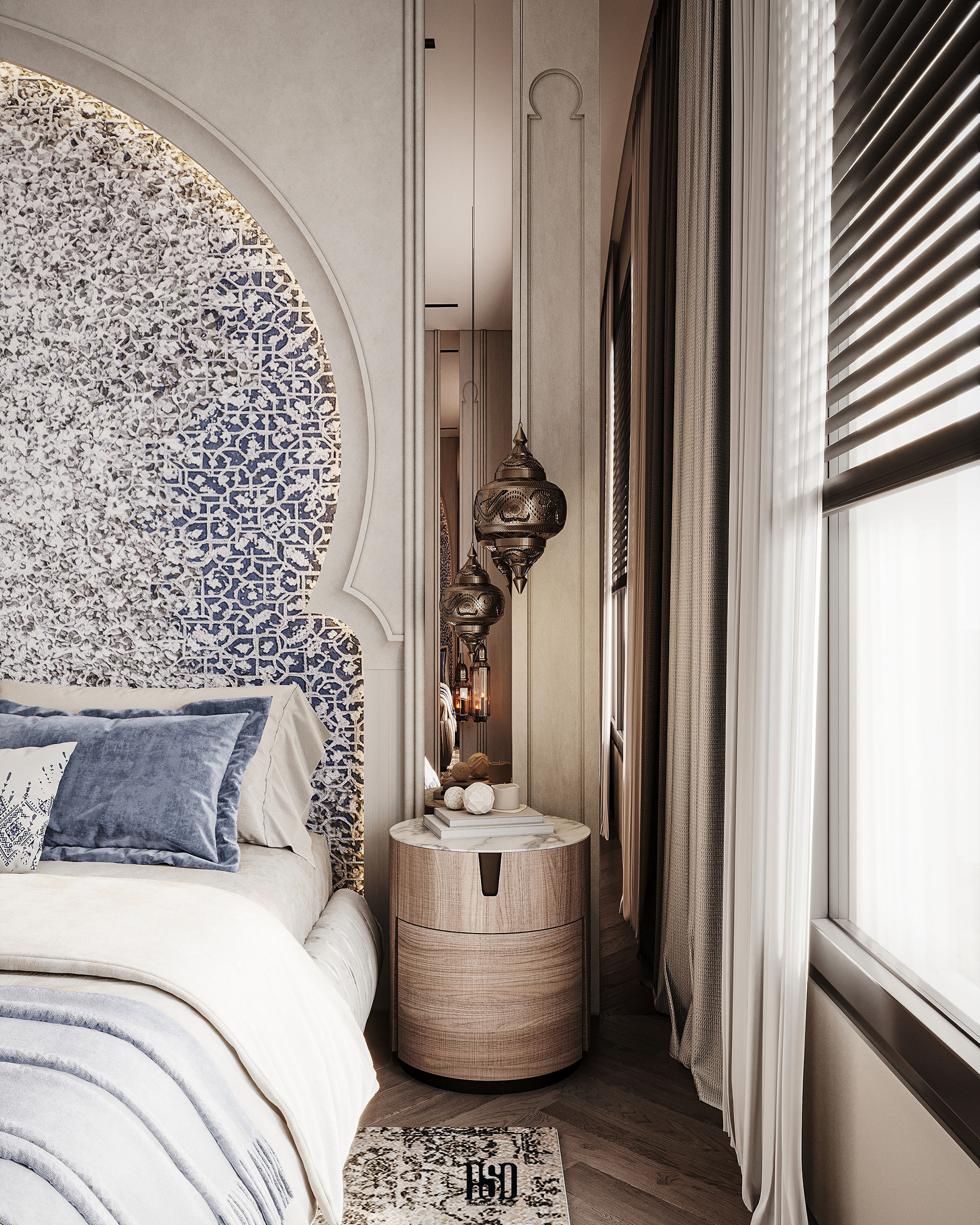伊斯兰风格卧室丨Hossam Saad Design-2