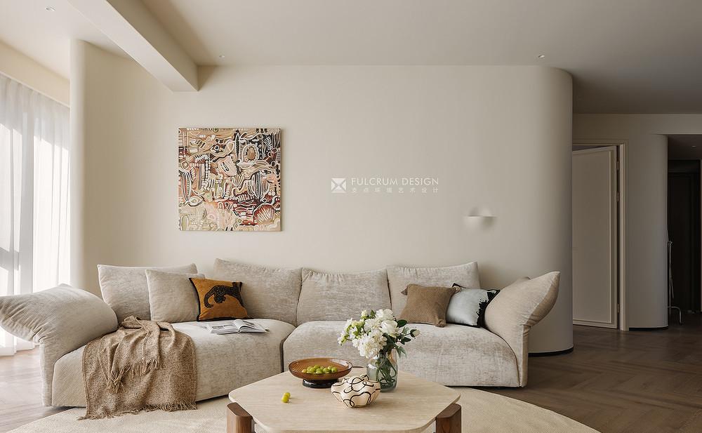 联投安屿那奶油侘寂中古住宅设计丨艺境·陈设软装-32