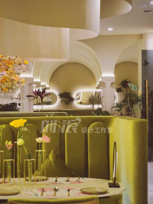 网红餐厅设计 西餐厅 花园餐厅 餐饮设计公司 商业设计-4
