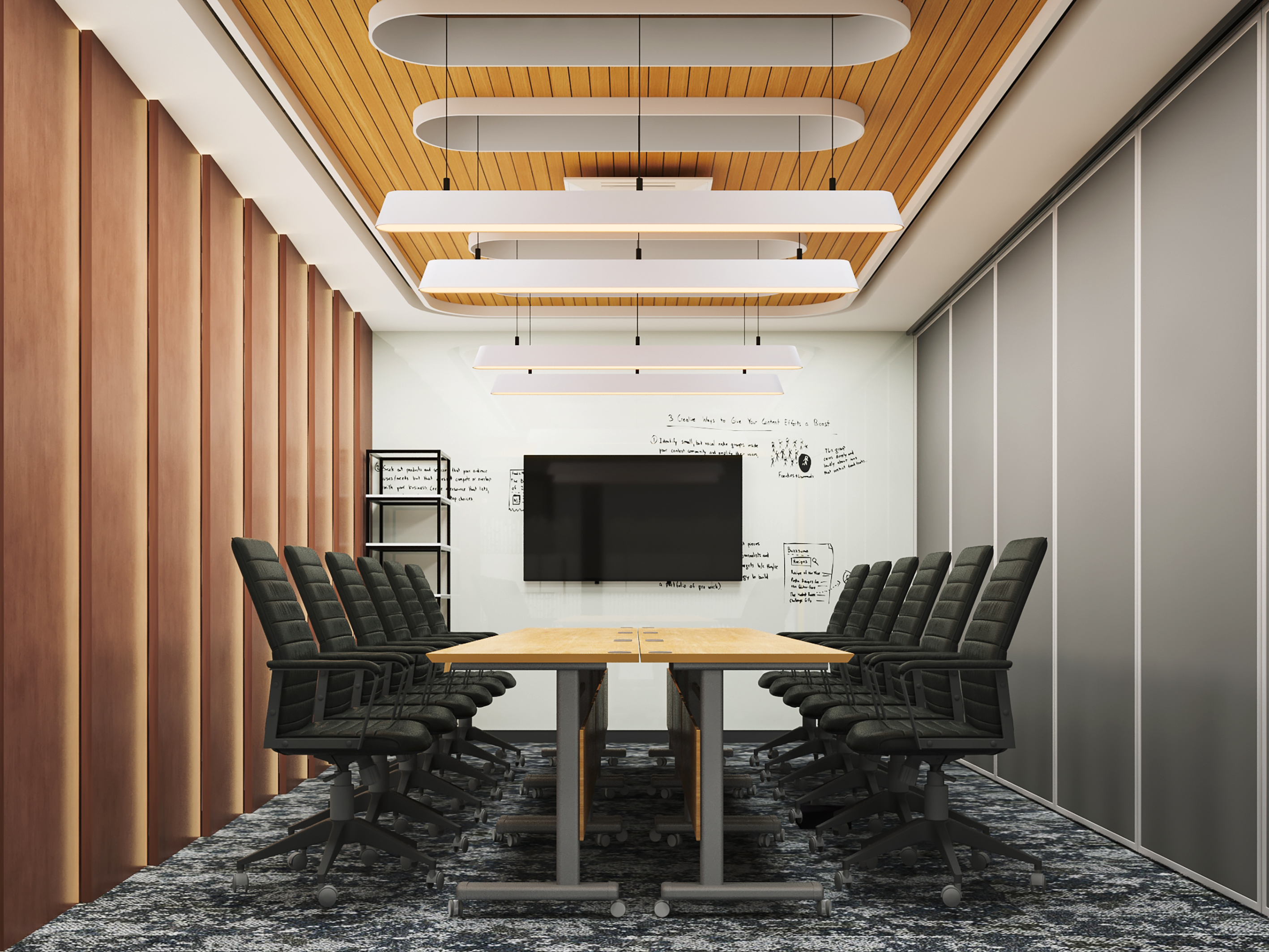 House of Shipping现代办公室室内设计与可视化-0