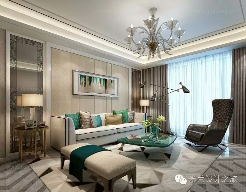 简约灰色调现代客厅设计案例-26