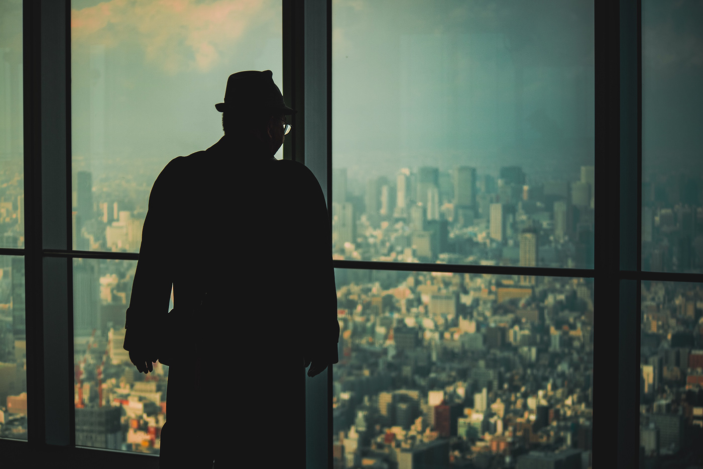 大阪日落余晖城市景观丨日本大阪-5