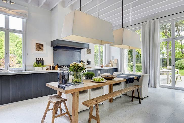 比利时现代乡村风家居设计,自然材料营造舒适氛围-24