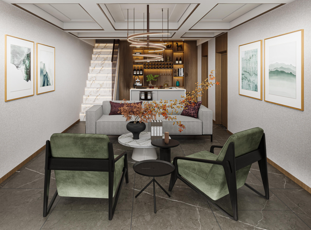 西安紫薇田园都市F区新中式风家居设计丨中国西安丨西安·大小空间设计-81