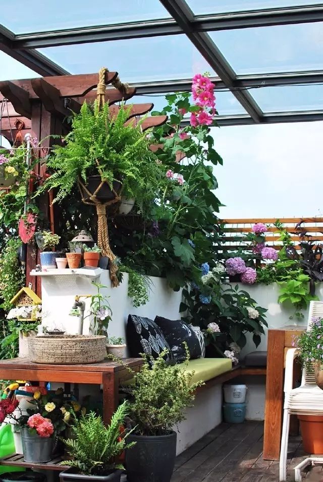 她在楼顶悄悄建了一座梦想花园，美翻了！这才是把日子过成诗的样子-158