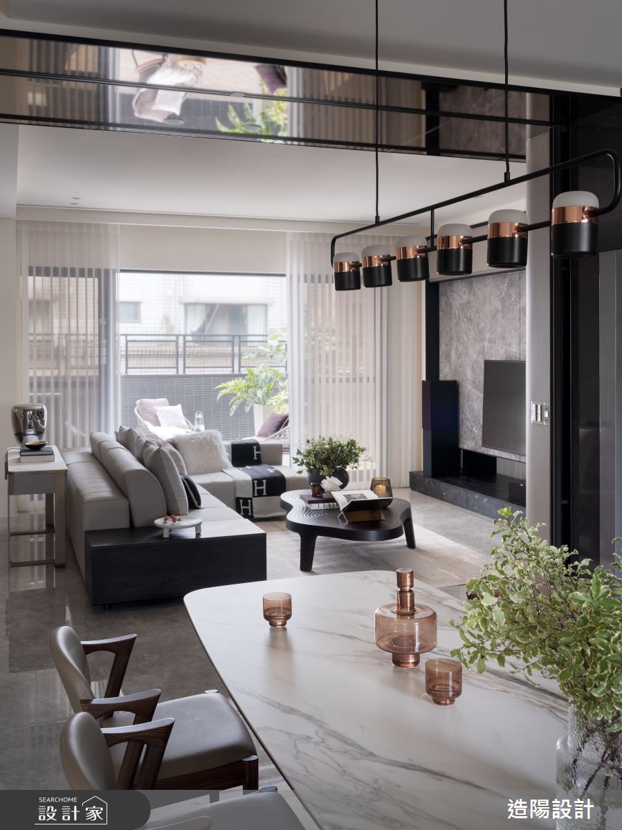 造陽·霽景重陽·現代風·85坪設計案例丨造陽設計-3