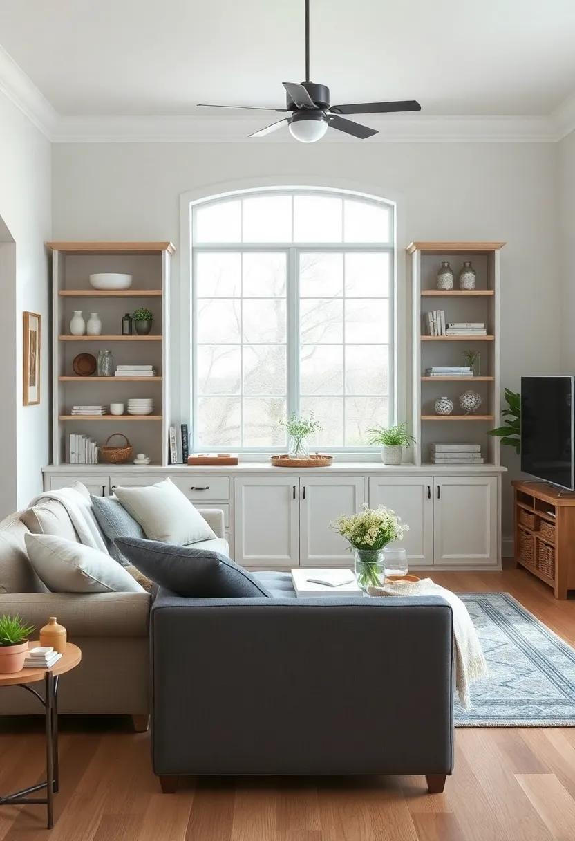 设计中性农舍风格客厅营造优雅宁静氛围-129