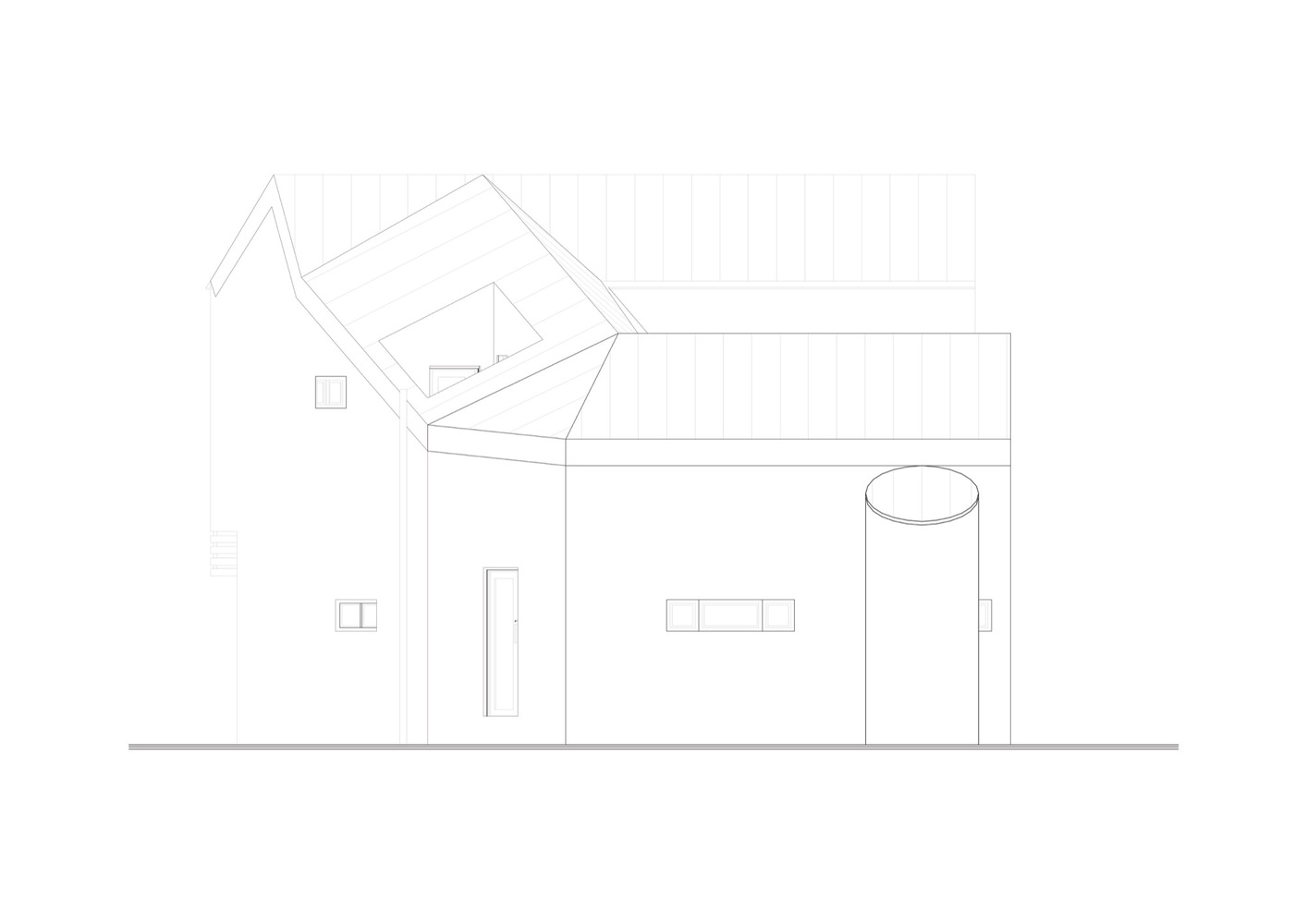 韩式住宅的倾斜"ㄷ"形外墙设计-89