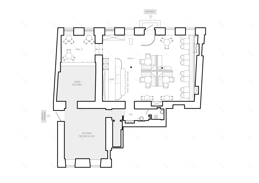 披萨工作室,咖啡馆丨俄罗斯圣彼得堡丨Aliaksandra Bialkova等四人团队-13