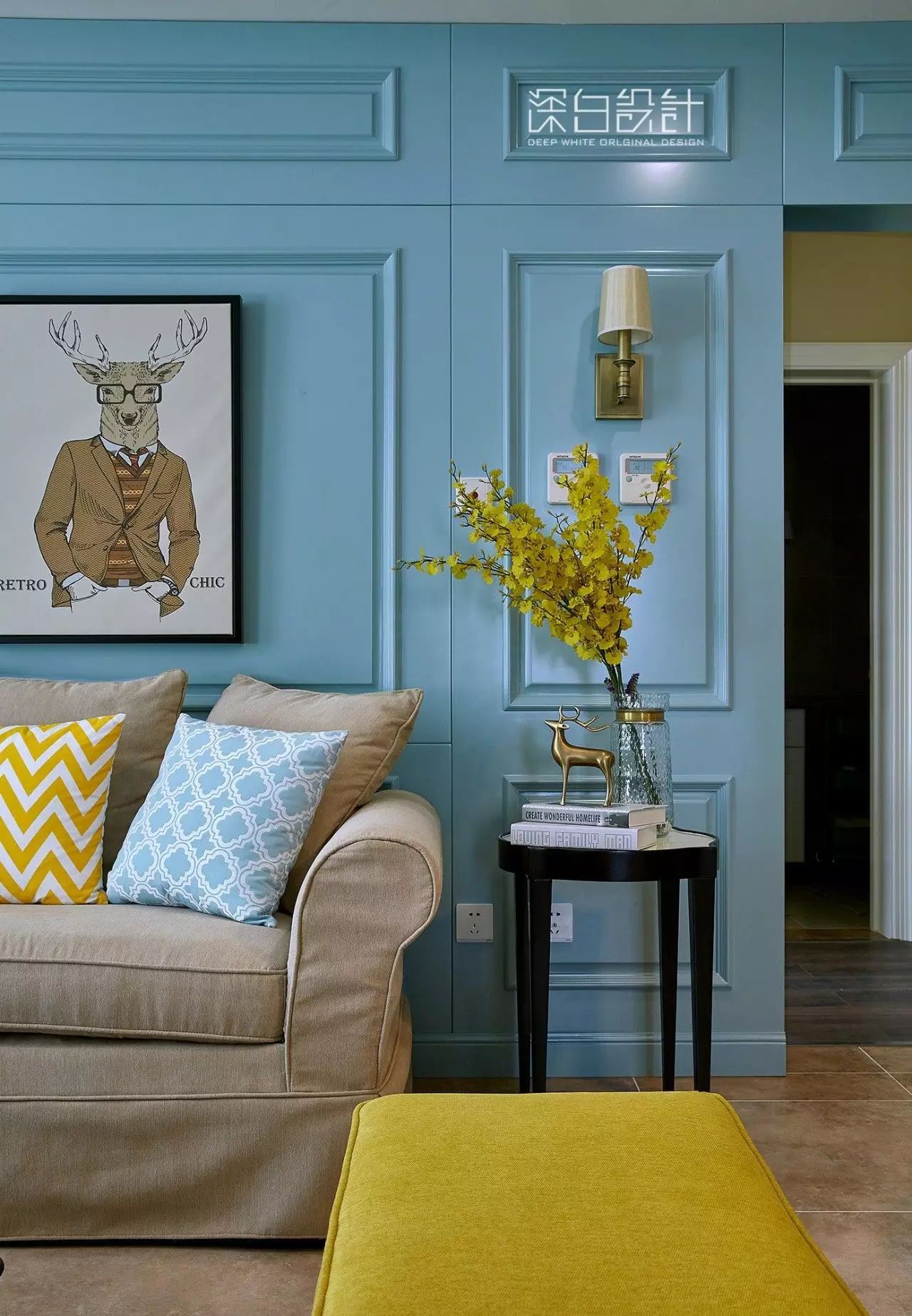 天津中粮大道美式混搭家居设计,感受小确幸的温馨时光-21