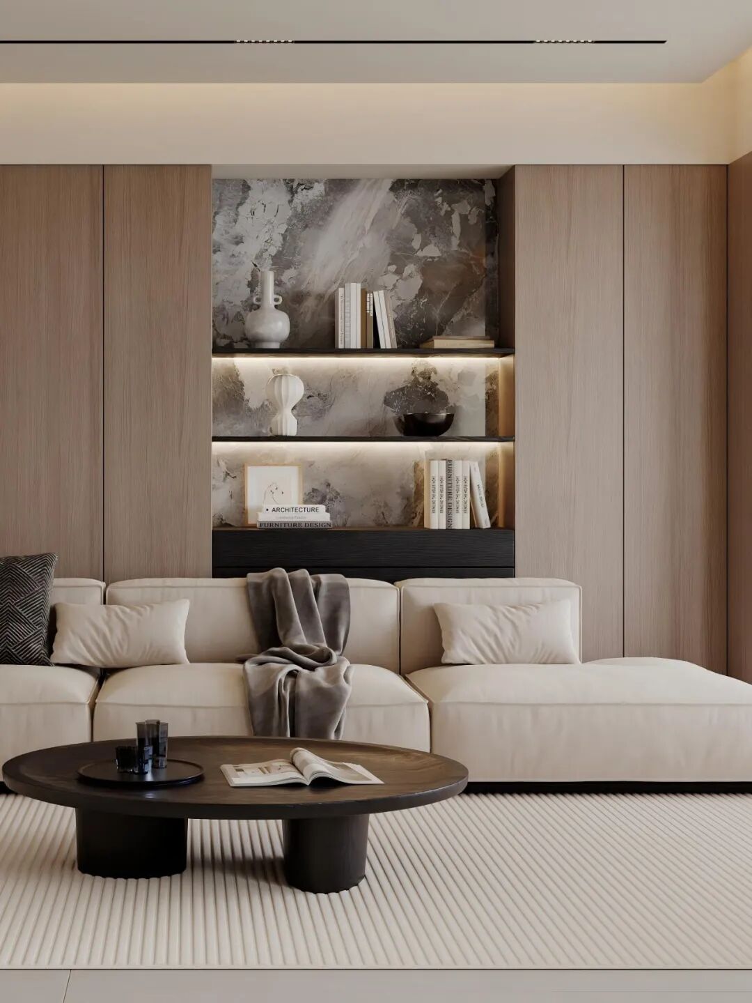 140㎡极简设计|四口之家的空间重生计划-24