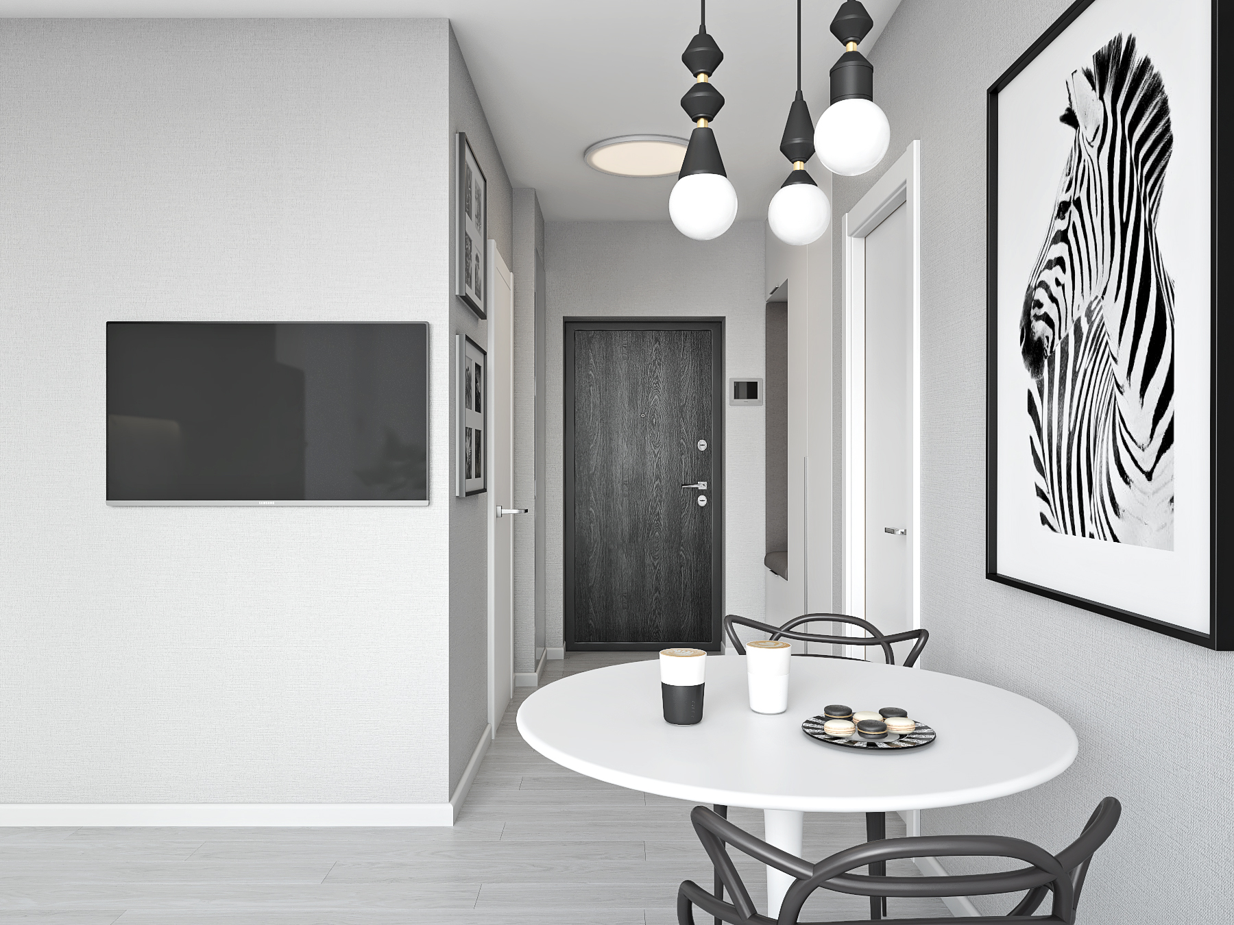 现代简约风格一居室室内设计-8