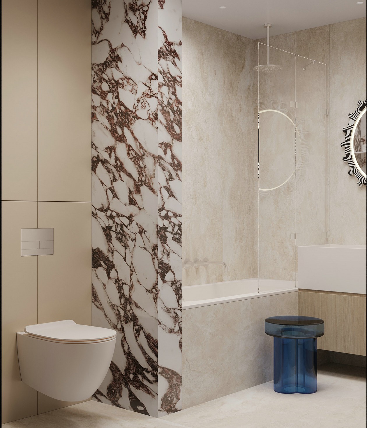 多彩色系小空间公寓设计 新时代的浪漫风情，邂逅都市自然-20