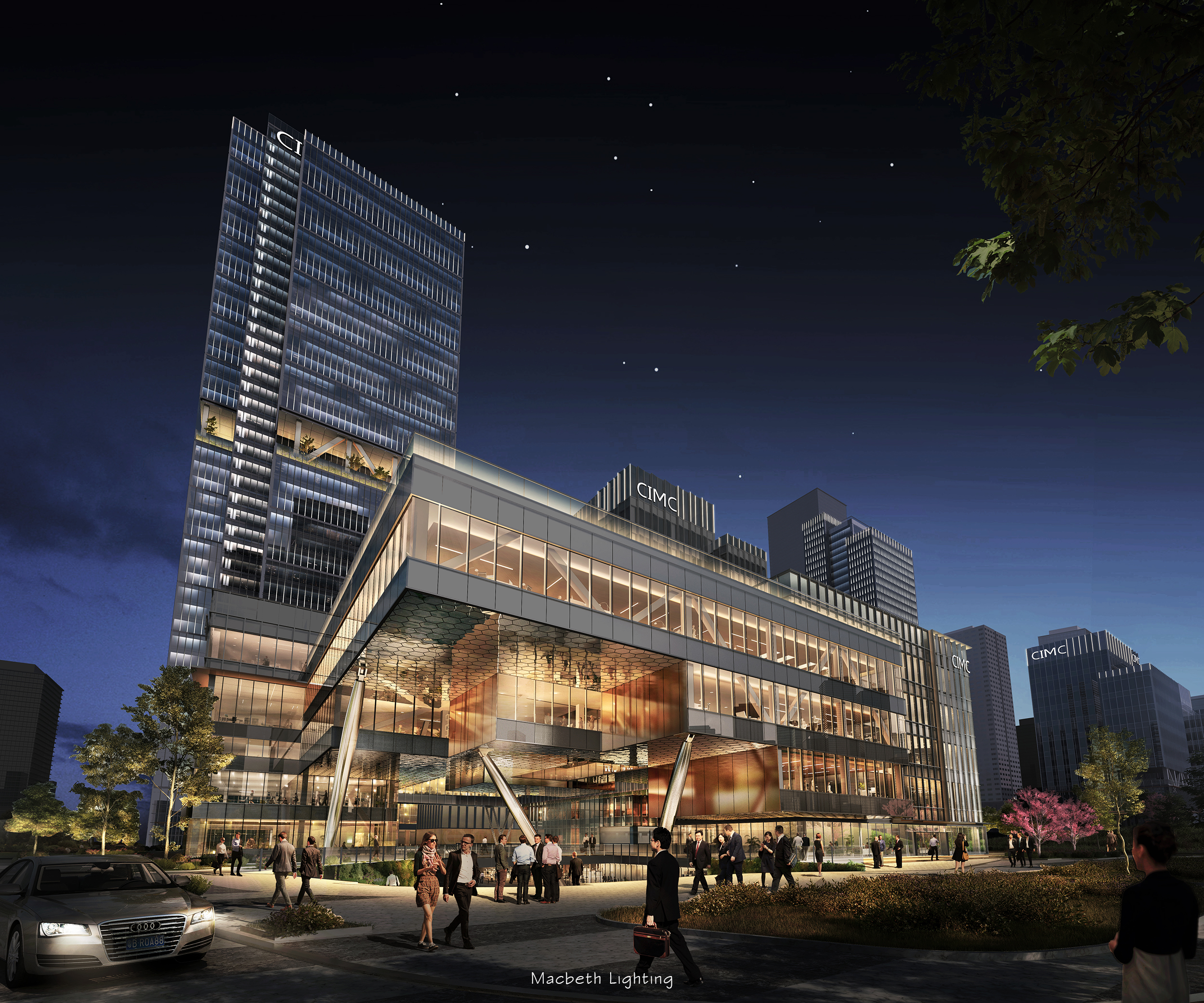高效协作，缔造商业楼宇夜景设计佳作-10